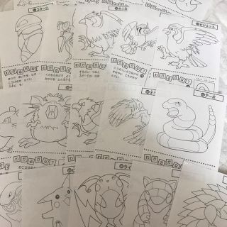 ポケモン(ポケモン)の初期ポケモン　塗り絵(知育玩具)