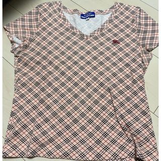 バーバリーブルーレーベル(BURBERRY BLUE LABEL)のバーバリー　チェックシャツ(Tシャツ(半袖/袖なし))