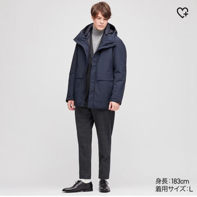 【年末sale】UNIQLO ハイブリッドダウンパーカ ネイビー XXL | フリマアプリ ラクマ