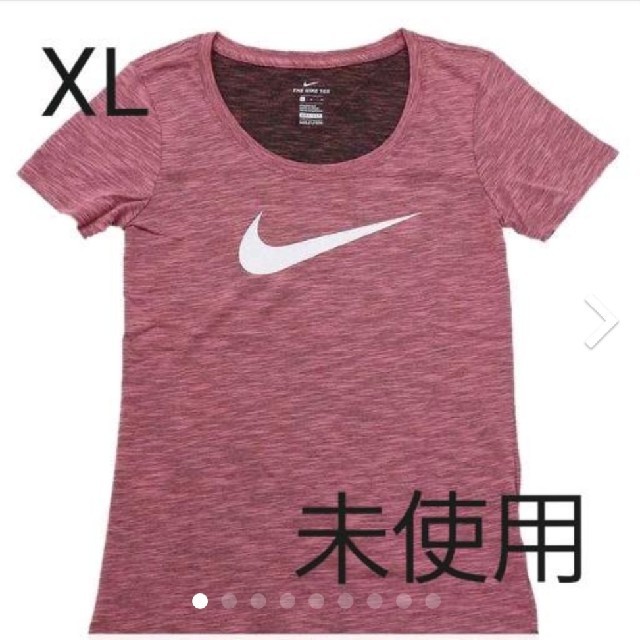 NIKE(ナイキ)の未使用♡NIKE ドライTシャツ コーラルピンク XL レディースのトップス(Tシャツ(半袖/袖なし))の商品写真