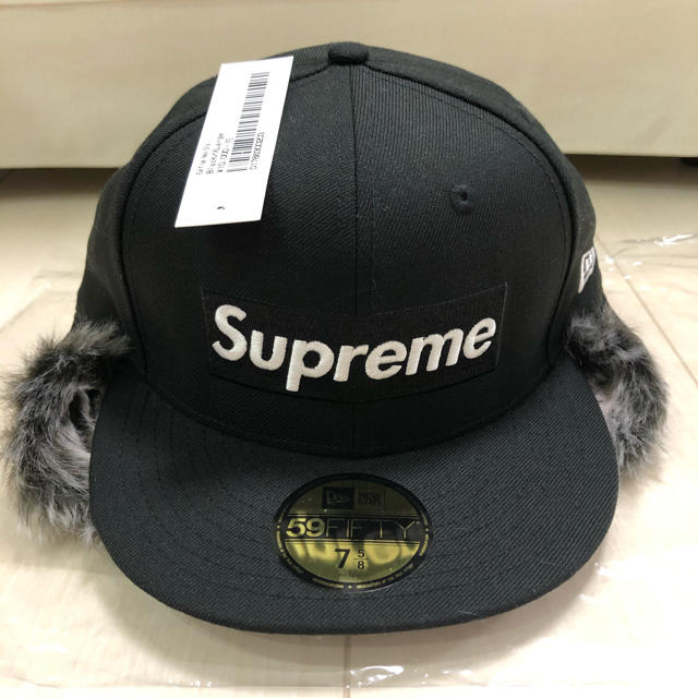 送料込み 7-5/8 Supreme Earflap New Era ブラック - www.sorbillomenu.com