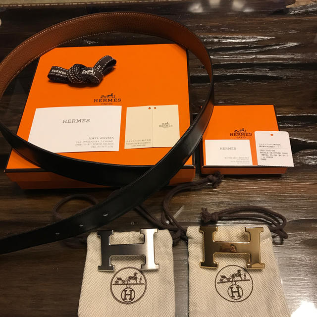 HERMES ベルト　バックル2個セット