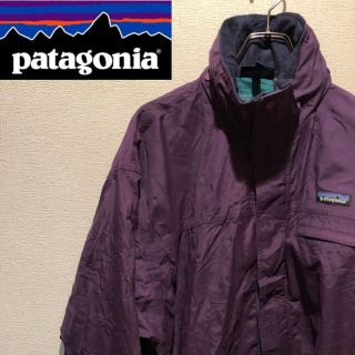 パタゴニア(patagonia)の【レア】パタゴニア☆ワンポイント刺繍ロゴ入りナイロンジャケット(ナイロンジャケット)