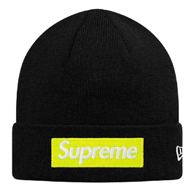 New Era Box Logo Beanie 黒帽子