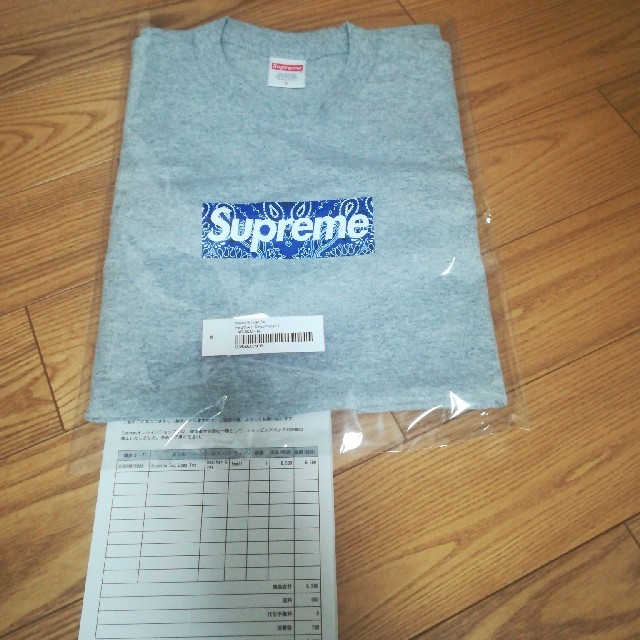 Ｓサイズ SUPREME bandana box logo Ｔシャツ　グレーメンズ