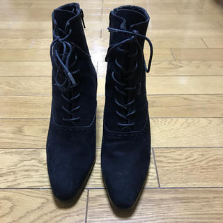 黒　ブーツ　　23.5cm(ブーツ)