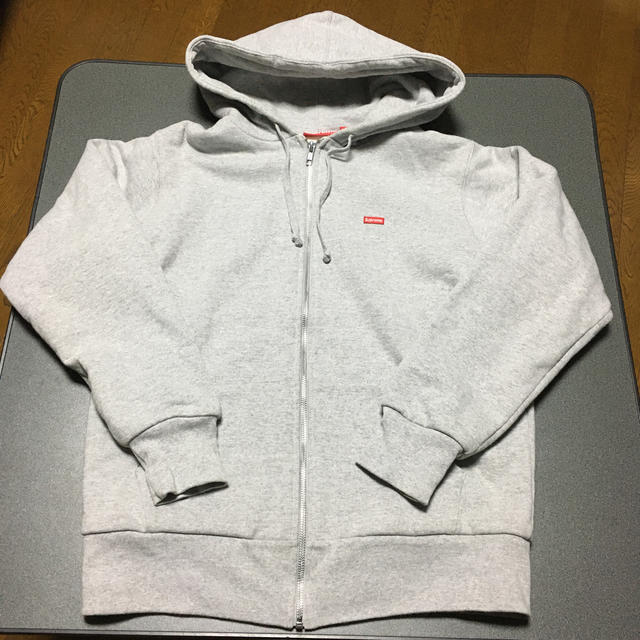 Supreme Small Box Thermal Zip Up gray S