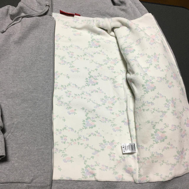 Supreme Small Box Thermal Zip Up gray S