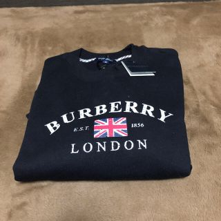 バーバリー(BURBERRY)のBurberry ブラック　スウェット　レディースM(トレーナー/スウェット)