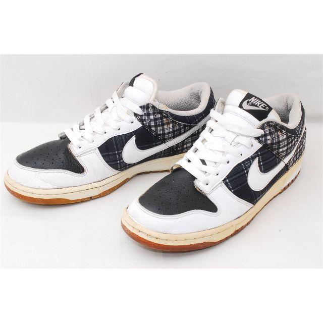 ナイキ DUNK LOW White Black Gum 白×黒 チェック柄 | フリマアプリ ラクマ