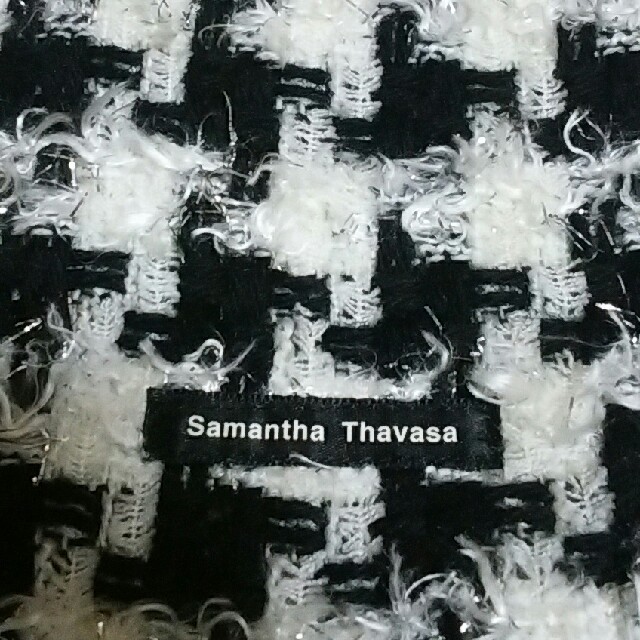 Samantha Thavasa(サマンサタバサ)のサマンサタバサ◆バンブーハンドル◆千鳥柄 レディースのバッグ(ハンドバッグ)の商品写真