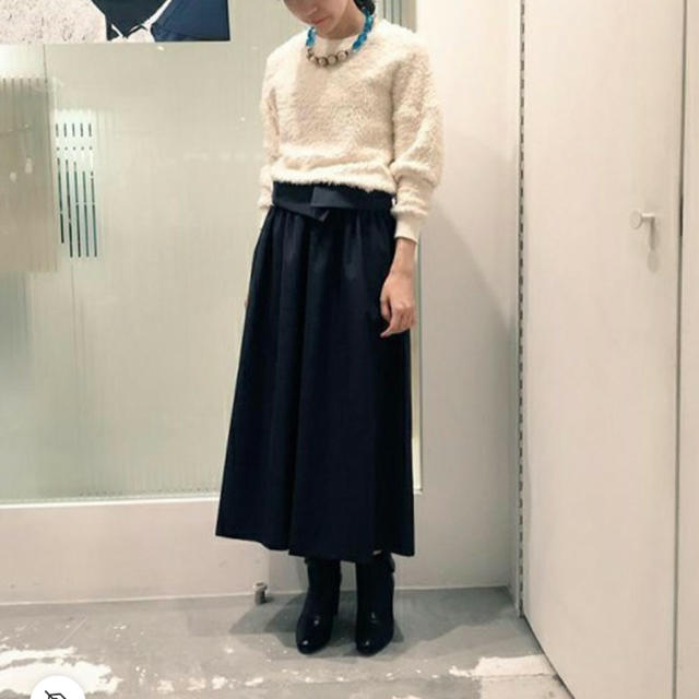 ebonyivory WOOL GABERDINE OFF SCALEベアトップ 2