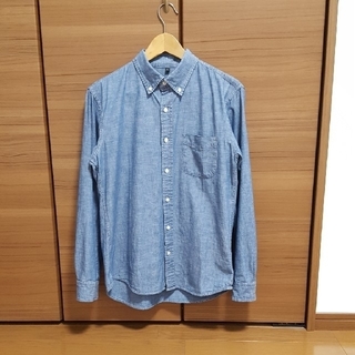 ムジルシリョウヒン(MUJI (無印良品))の無印良品　オーガニックコットンインディゴボタンダウンシャツ(シャツ)