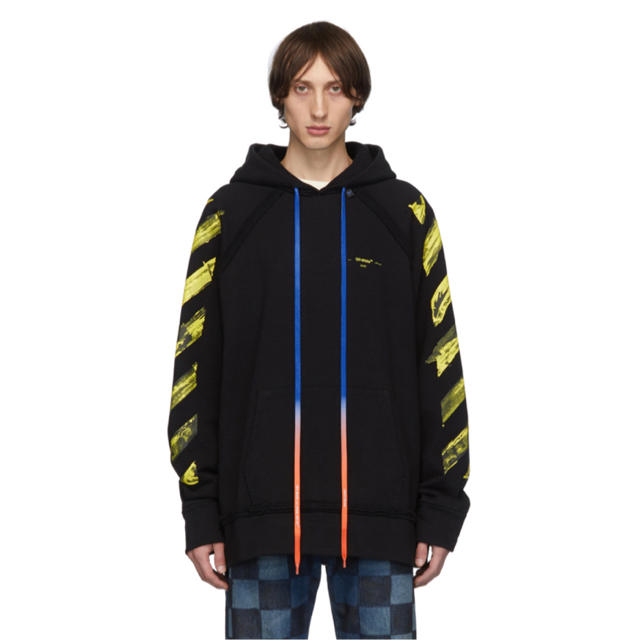 オフホワイト off white ロゴ パーカー Sサイズパーカー