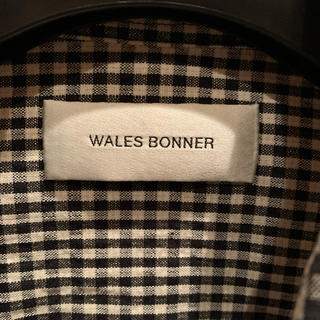 美品 定価6万8千円 WALES BONNER ギンガムチェックシャツ