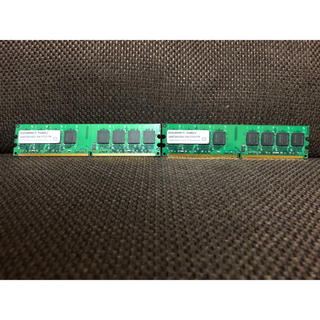 バッファロー(Buffalo)のDDR2 PC6400 1GB (BUFFALO他) 2枚セット(PCパーツ)