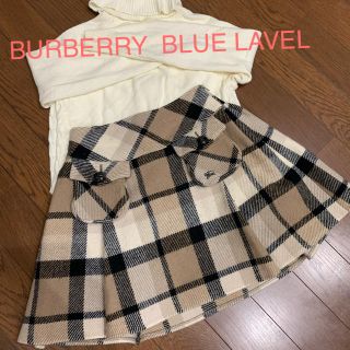 バーバリーブルーレーベル(BURBERRY BLUE LABEL)のBURBERRY BLUE LABEL ウールスカート　美品❣️(ミニスカート)