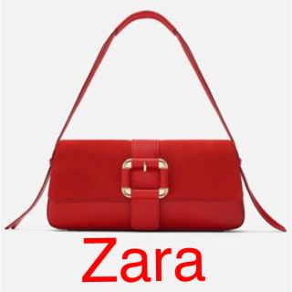 ザラ(ZARA)のZARAレザー ショルダーバッグ(ショルダーバッグ)