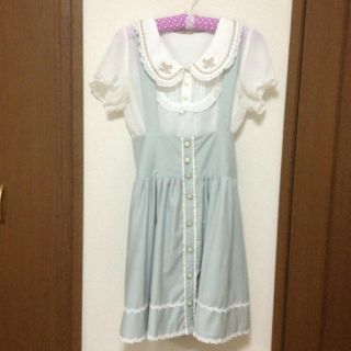 ブルーローグ ジャンスカ Amavel(ひざ丈スカート)