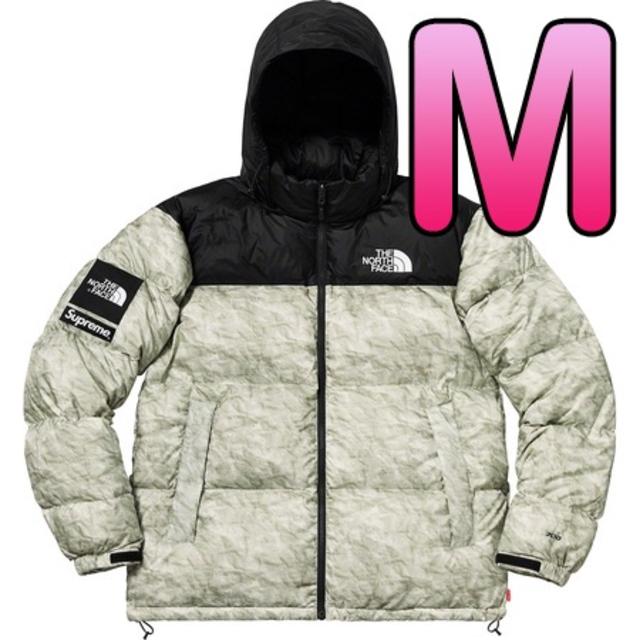 ダウンジャケット Supreme - M Supreme TNF Paper Print Nuptse