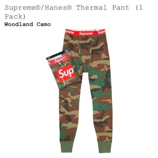 シュプリーム(Supreme)のSupreme × Hanes Thermal Pants Camo  S(その他)