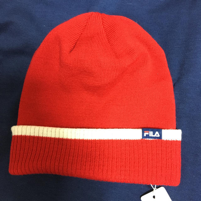 FILA(フィラ)の新品未使用  FILAゴルフ ニット帽 レディースの帽子(ニット帽/ビーニー)の商品写真