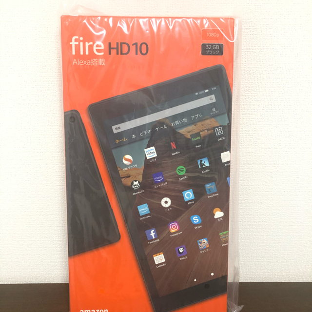 PC/タブレットFire HD 10 タブレット ブラック32GB　10インチHDディスプレイ