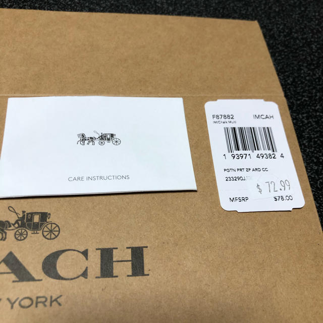 COACH(コーチ)の正規品‼︎ハワイ直送🏝coach コインケース　F87882 IMCAH レディースのファッション小物(コインケース)の商品写真