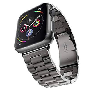 アップルウォッチ(Apple Watch)のApple Watch用 42、44mm ステンレスバンド (ブラック）(その他)