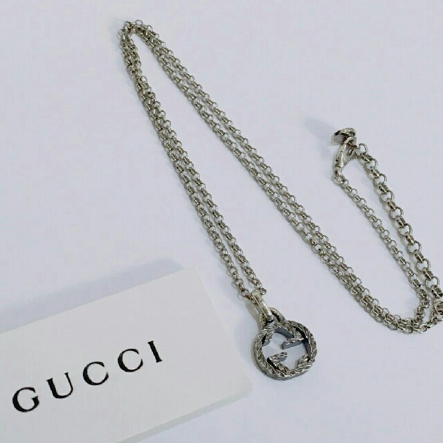エルメス ベルト ベルト 偽物 | Gucci - GUCCI　シルバー　ネックレスの通販 by yu