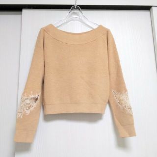 マイストラーダ(Mystrada)の新品♡袖透かしレースニット(ニット/セーター)