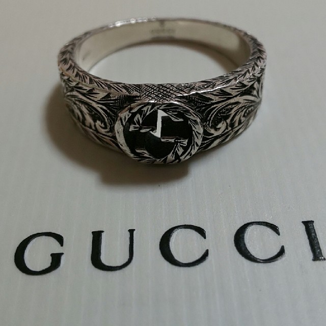 Gucci - GUCCI 燻 インターロッキング Gリング リング 23号表記 22号 指輪の通販 by みさ's shop