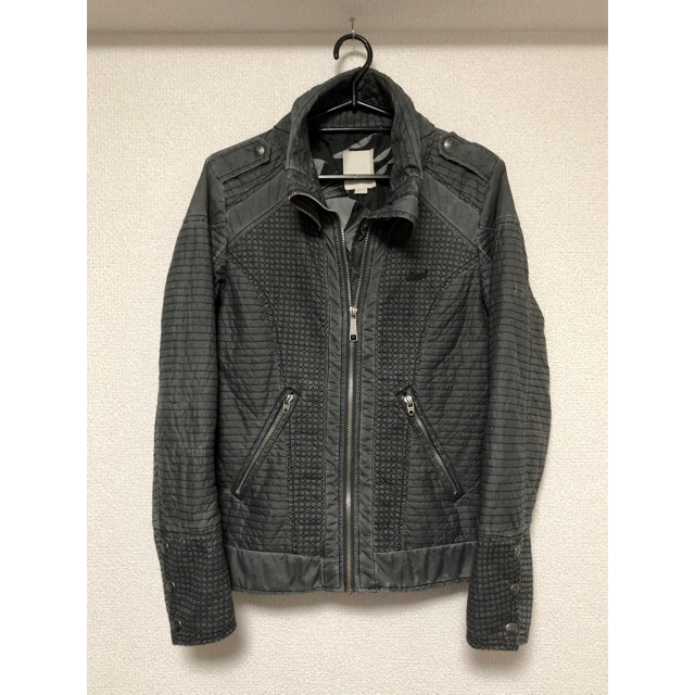 先着 美品 DIESEL ディーゼル ナイロン ライダース ジャケット S