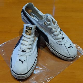 プーマ(PUMA)のプーマ　PUMA　スニーカー　29センチ　白×黒　キャンパス×レザー(スニーカー)