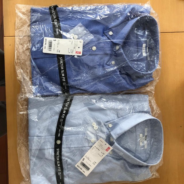 UNIQLO(ユニクロ)のファインクロスストレッチフィットオックスシャツ　長袖　2点セット メンズのトップス(シャツ)の商品写真