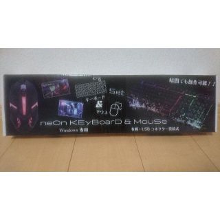 yama様専用【新品 未使用】neOn KEy BoarD & MouSe(PC周辺機器)