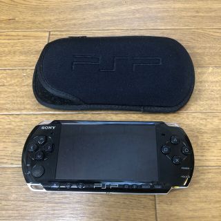 プレイステーションポータブル(PlayStation Portable)のPSP3000★純正品★ソフトケース付★バッテリー有(携帯用ゲーム機本体)