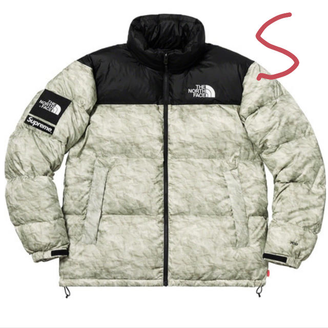 supreme Paper Print Nuptse Jacket S