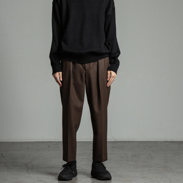 markaware フランネル ペグトップ gray サンプル品-