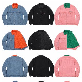 シュプリーム(Supreme)のSupreme × Levi's リバーシブル デニムジャケット［L］(Gジャン/デニムジャケット)