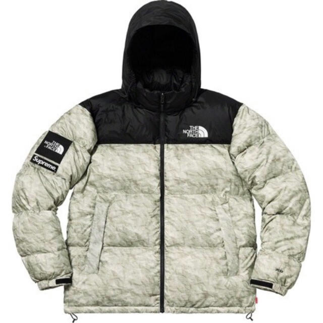 ダウンジャケット Supreme - Supreme North Face Paper Nuptse Jacket M