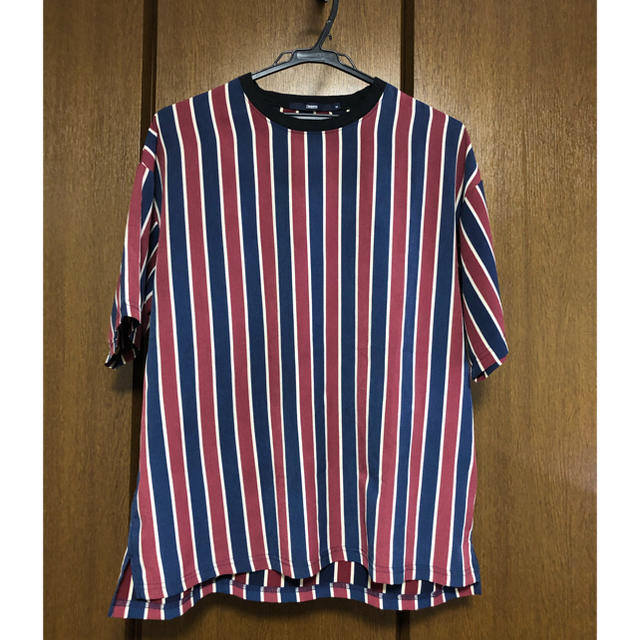 Ciaopanic(チャオパニック)のciao panic ストライプシャツ M メンズのトップス(Tシャツ/カットソー(半袖/袖なし))の商品写真