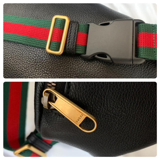 Gucci - GUCCI（グッチ ）レザーベルトバッグ （ボディバッグ）の通販