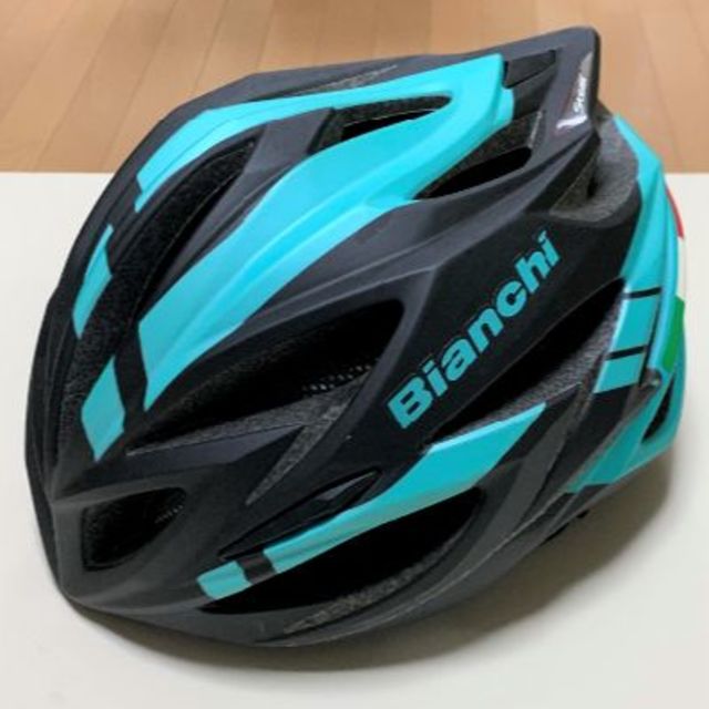 大人気新品 ビアンキ BIANCHI ヘルメット 美品 - ヘルメット/シールド