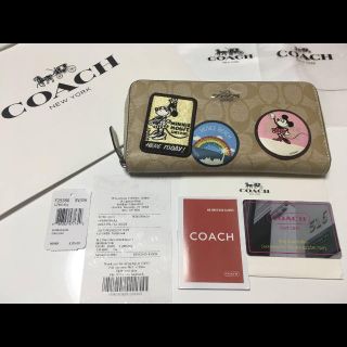 コーチ(COACH)の新品　コーチ　ディズニーコラボ　ミッキーミニー　長財布　coach(財布)