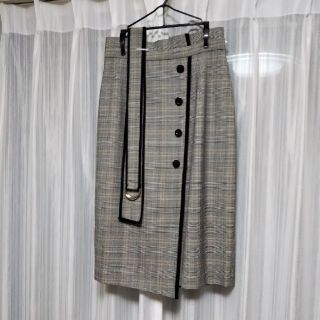 ジャスグリッティー(JUSGLITTY)の【専用】ジャスグリッティー 
配色チェックタイトスカート 【訳あり】(ひざ丈スカート)