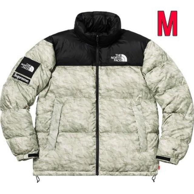 supreme north face レザーヌプシ L赤