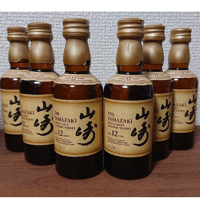 サントリー 山崎 12年 ミニチュア(50ml) 6本 食品/飲料/酒の酒(ウイスキー)の商品写真