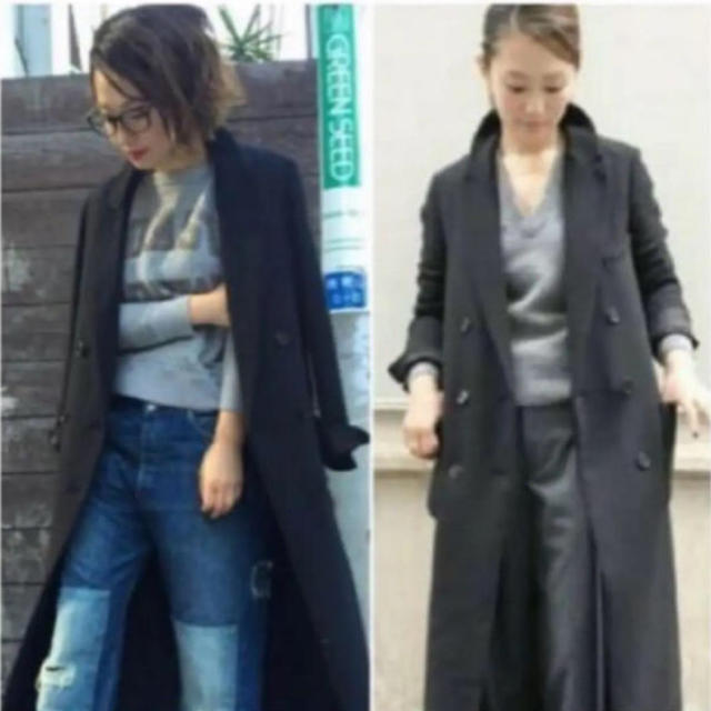 L'Appartement DEUXIEME CLASSE(アパルトモンドゥーズィエムクラス)のay様専用　PALTO WOOL JERSEY MAXI COAT  レディースのジャケット/アウター(ロングコート)の商品写真