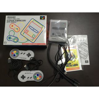 ニンテンドウ(任天堂)のスーパーファミコンミニ ポストカードつき(家庭用ゲーム機本体)